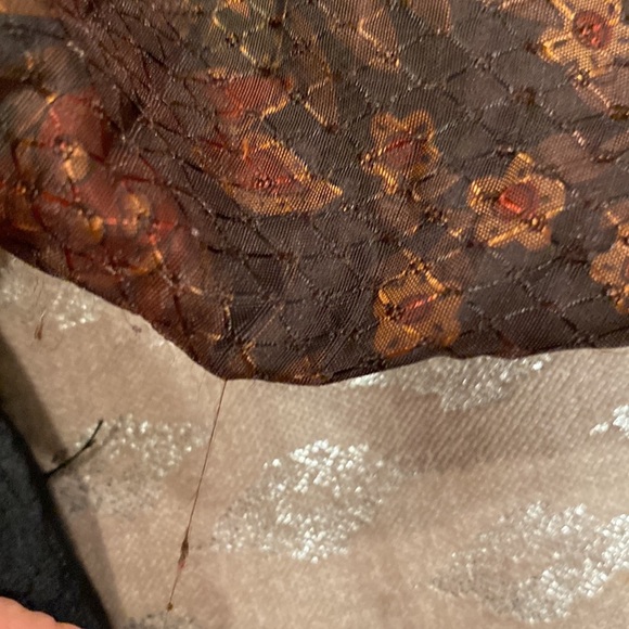 Vintage Lavon Foral Brocaade Lightweight Jacket Size PS - Picture 12 of 13